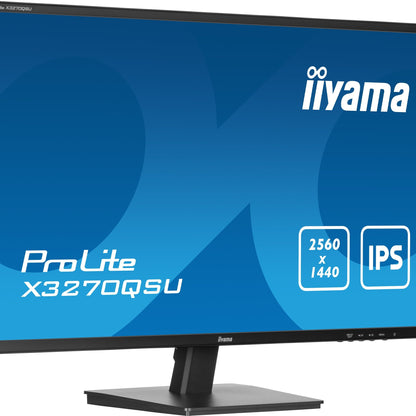 Dark Cyan iiyama ProLite X3270QSU-B1 computer monitor 81.3 cm (32") 2560 x 1440 pixels Wide Quad HD LED Black