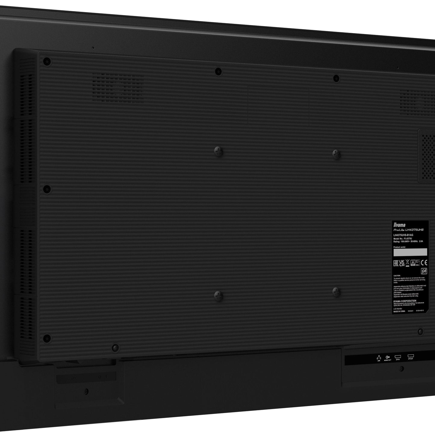 Black iiyama LH5065UHSB-B1AG Signage Display Digital signage flat panel 125.7 cm (49.5") LCD Wi-Fi 800 cd/m² 4K Ultra HD Black Built-in processor Android 11 24/7