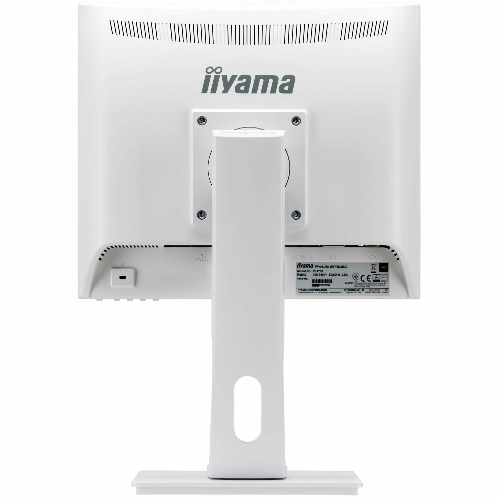 Light Gray iiyama ProLite B1780SD-W1 17" TN LCD-backlit Monitor White