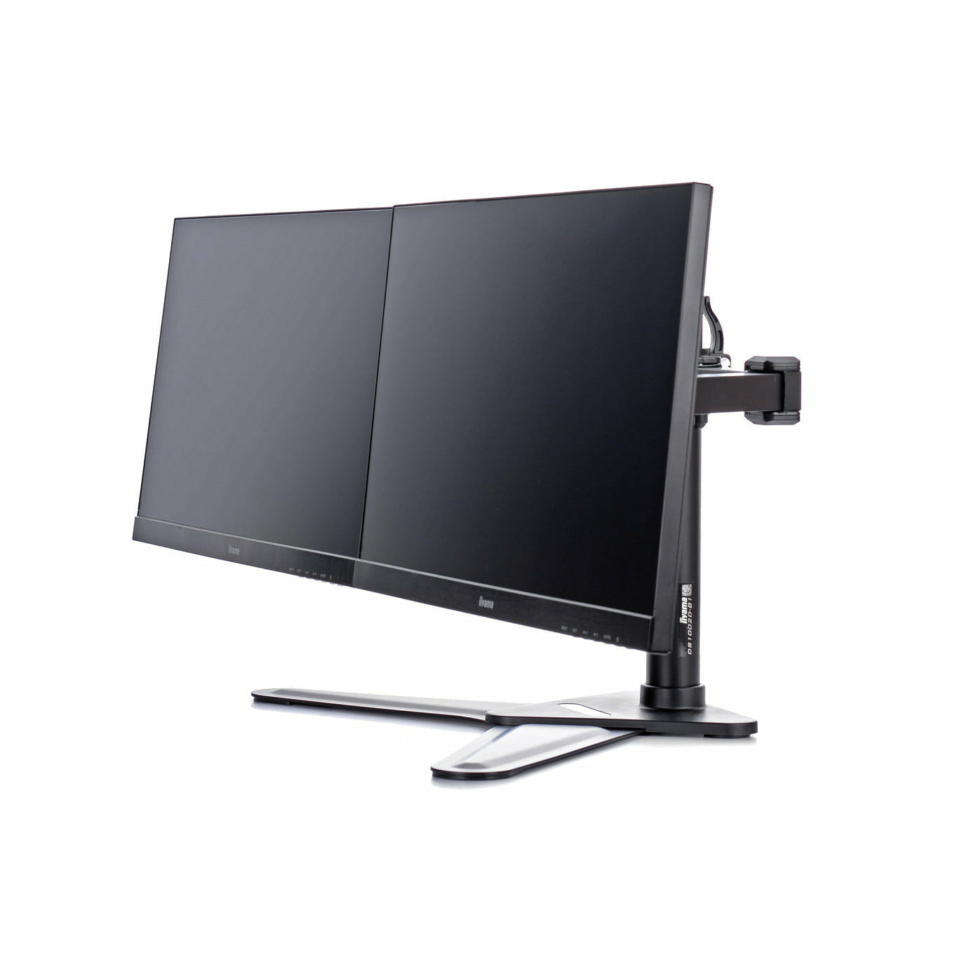 Dark Slate Gray iiyama ProLite DS1002D-B1  Dual Screen Desk Top Stand