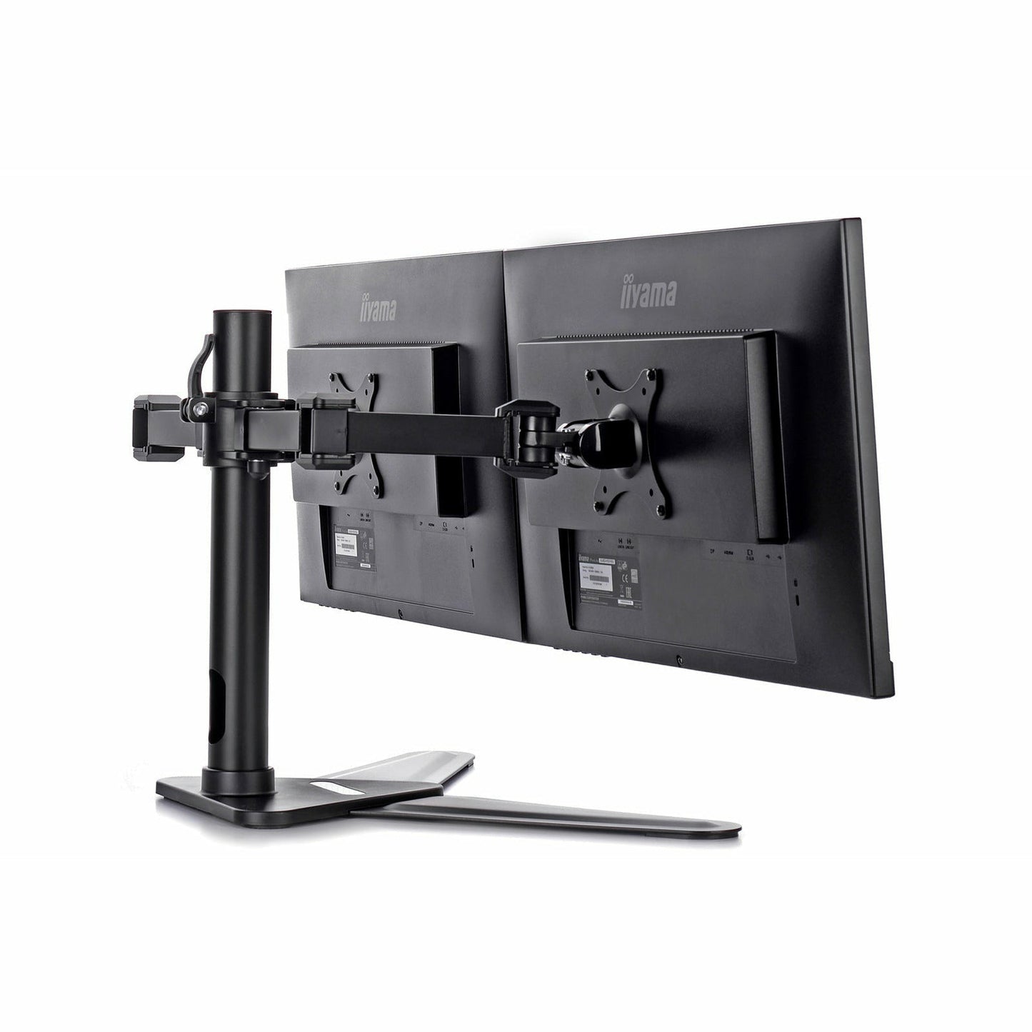 Dark Slate Gray iiyama ProLite DS1002D-B1  Dual Screen Desk Top Stand