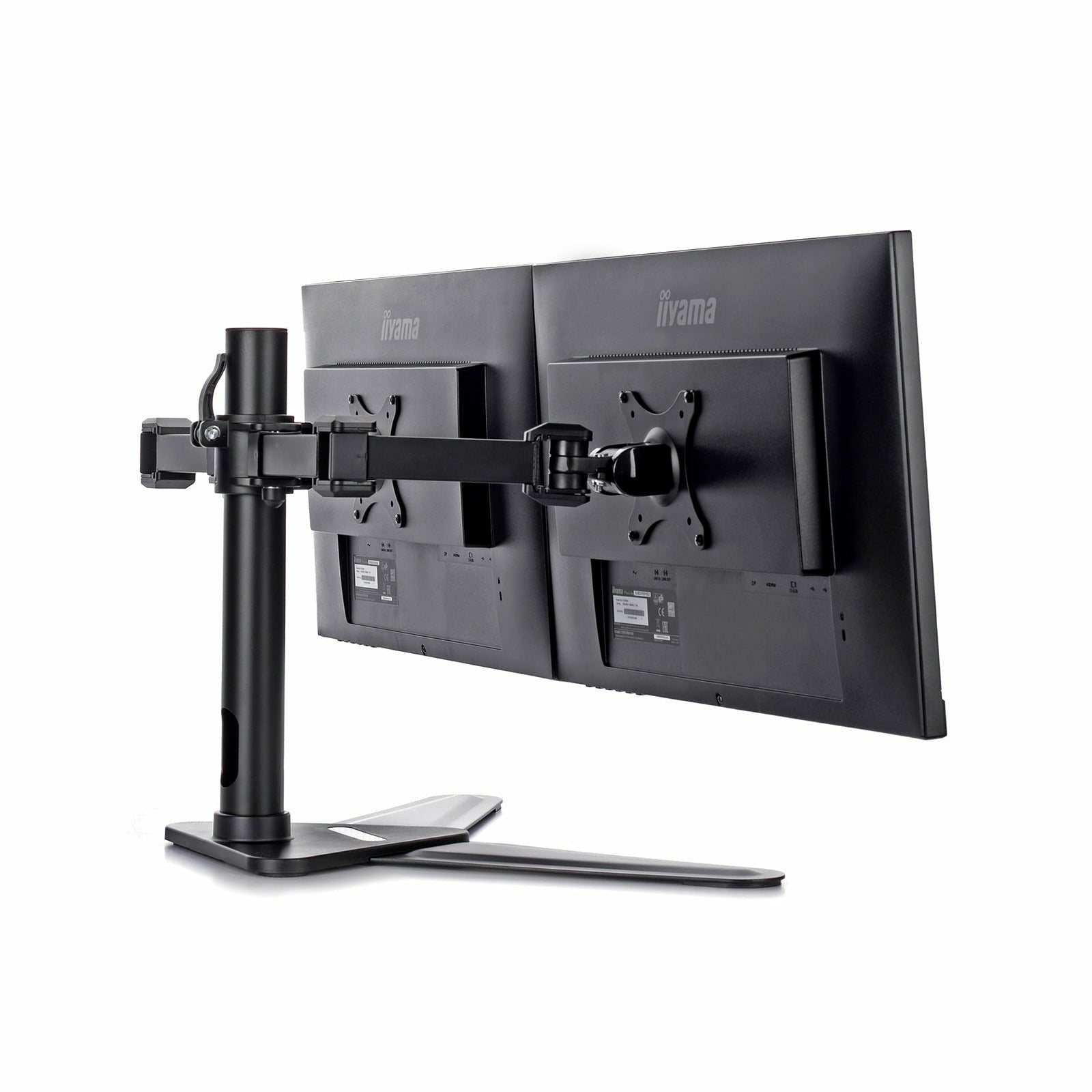 Dark Slate Gray iiyama ProLite DS1002D-B1  Dual Screen Desk Top Stand