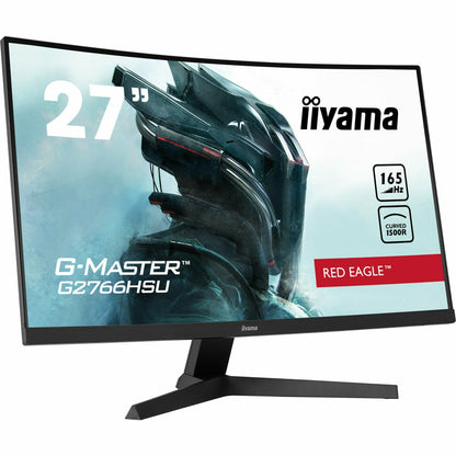 Light Gray iiyama G-Master G2766HSU-B1 27" 165Hz 1ms 1500R Fixed Stand Curved Gaming Monitor