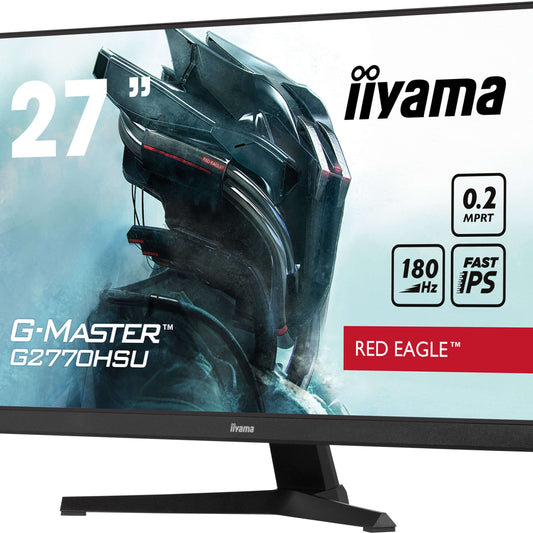 Light Gray iiyama G-Master G2770HSU-B6 27" Red Eagle Fast IPS 0.2ms Gaming Monitor