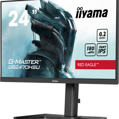 Light Gray iiyama G-Master GB2470HSU-B6 24" Fast IPS 180Hz Gaming Monitor
