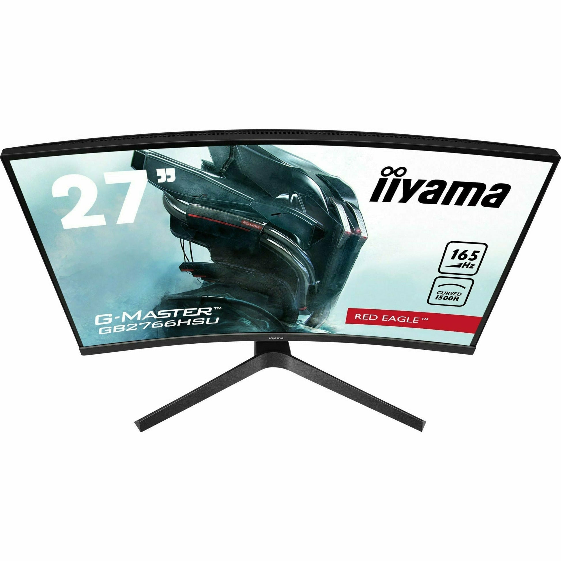 Light Gray iiyama G-Master GB2766HSU-B1 27" 165Hz 1ms 1500R Height Adjust Stand Curved LED Display