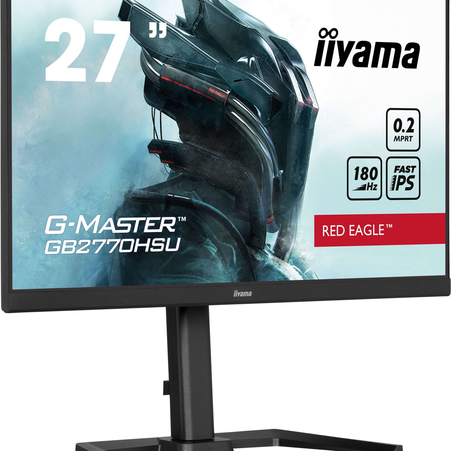 Light Gray iiyama G-Master GB2770HSU-B6 Red Eagle 27" Fast IPS 0.2ms 180Hz Gaming Monitor