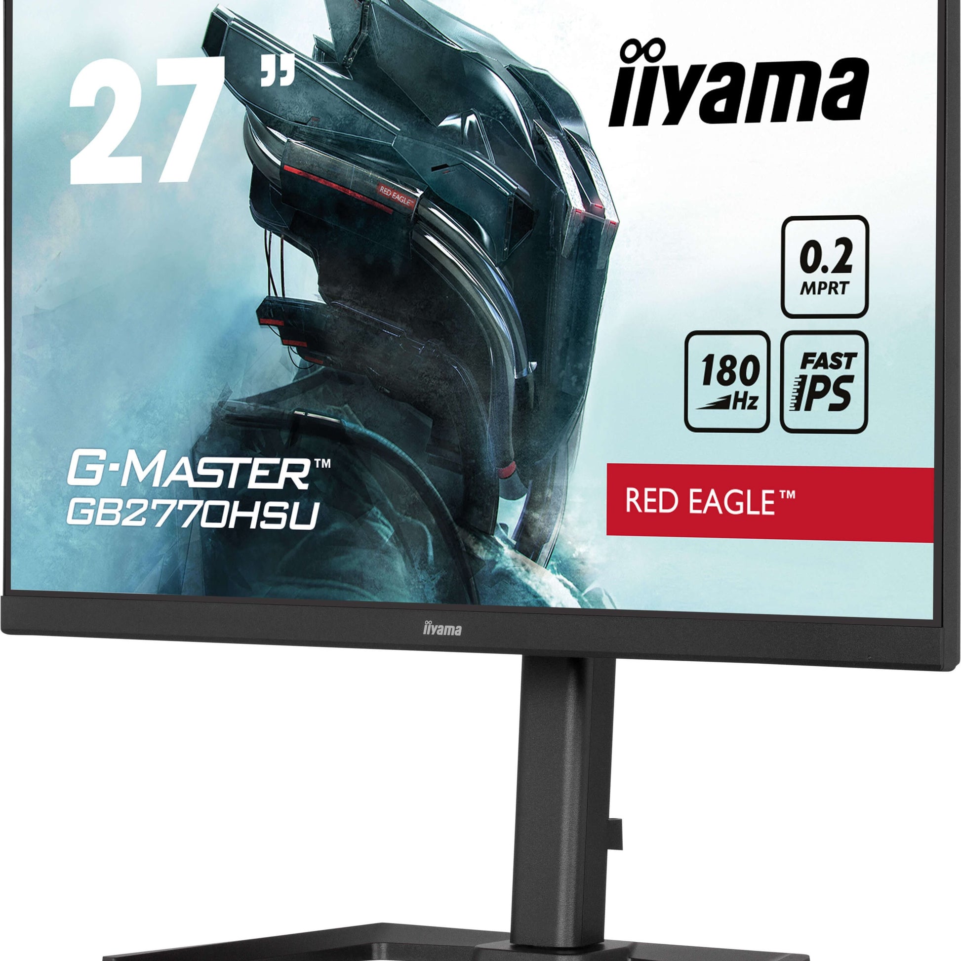 Light Gray iiyama G-Master GB2770HSU-B6 Red Eagle 27" Fast IPS 0.2ms 180Hz Gaming Monitor