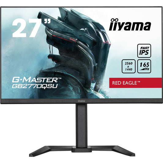 Light Gray iiyama G-Master GB2770QSU-B5 27" Fast IPS WQHD 2560 x 1400 Red Eagle Gaming Monitor