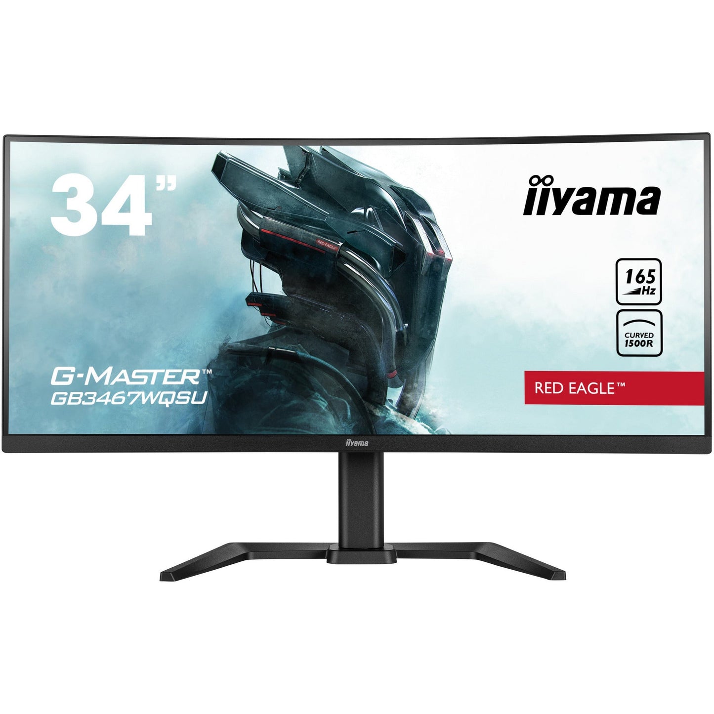 Dark Slate Gray iiyama G-Master GB3467WQSU-B5 Curved 1500R 34" Gaming Monitor