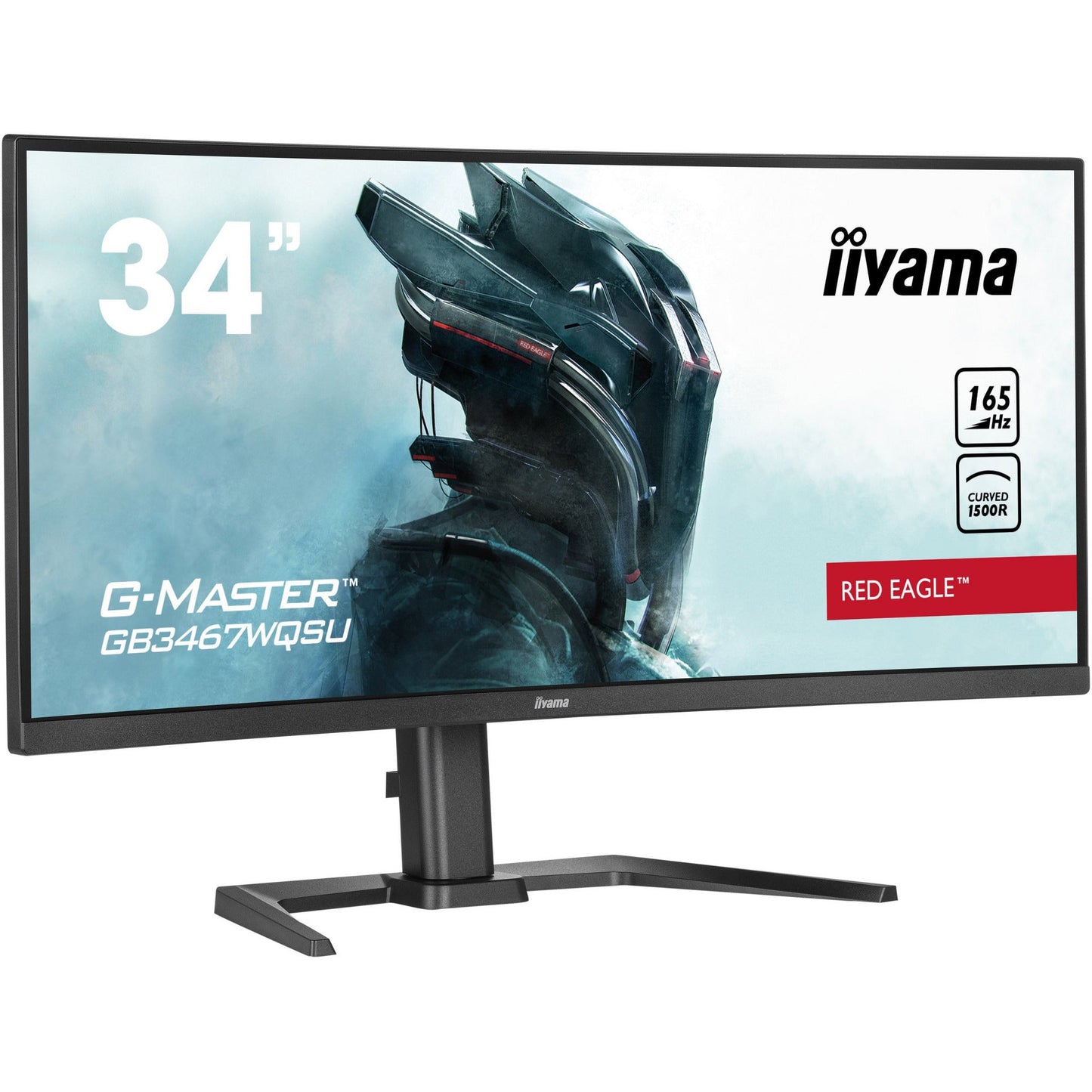 Powder Blue iiyama G-Master GB3467WQSU-B5 Curved 1500R 34" Gaming Monitor