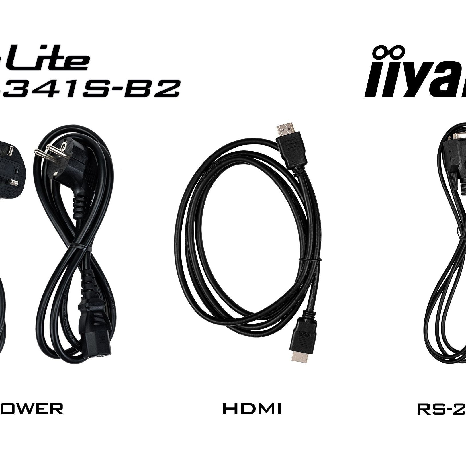 Black iiyama PROLITE LE4341S-B2 43" Flexible Full HD professional large format display with USB media playback