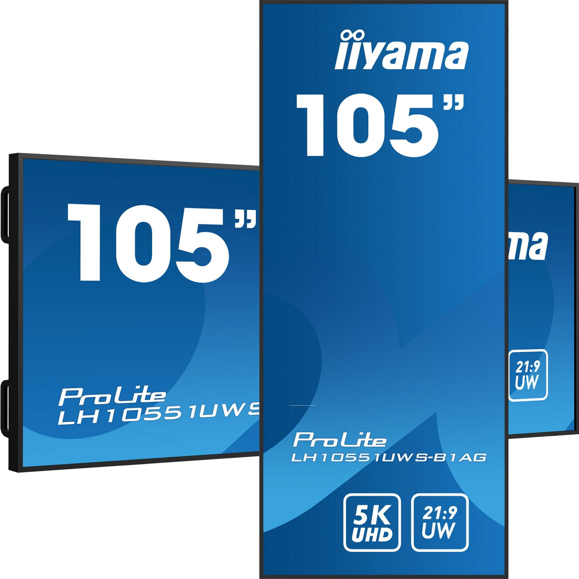 Dark Cyan iiyama ProLite LH10551UWS-B1AG 105" IPS LCD 25% Haze 21:9 Ultra-Wide, 5K 5120x2160 24/7 Hour Operation Large Format Display
