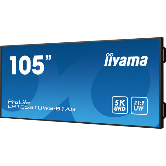 Dark Cyan iiyama ProLite LH10551UWS-B1AG 105" IPS LCD 25% Haze 21:9 Ultra-Wide, 5K 5120x2160 24/7 Hour Operation Large Format Display