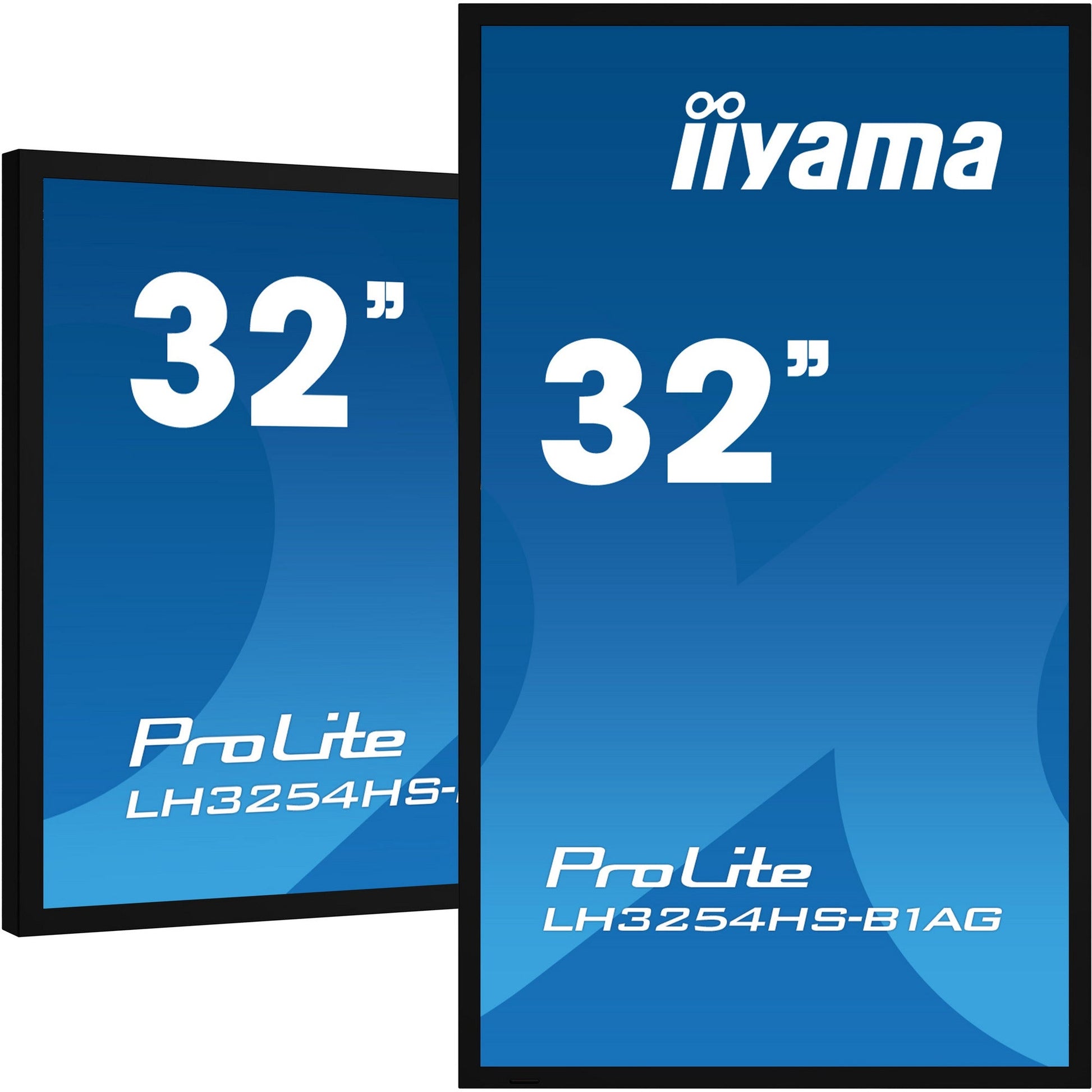 Dark Cyan Iiyama ProLite LH3254HS-B1AG 32" Full HD Professional Digital Signage 24/7 Display featuring Android OS and FailOver