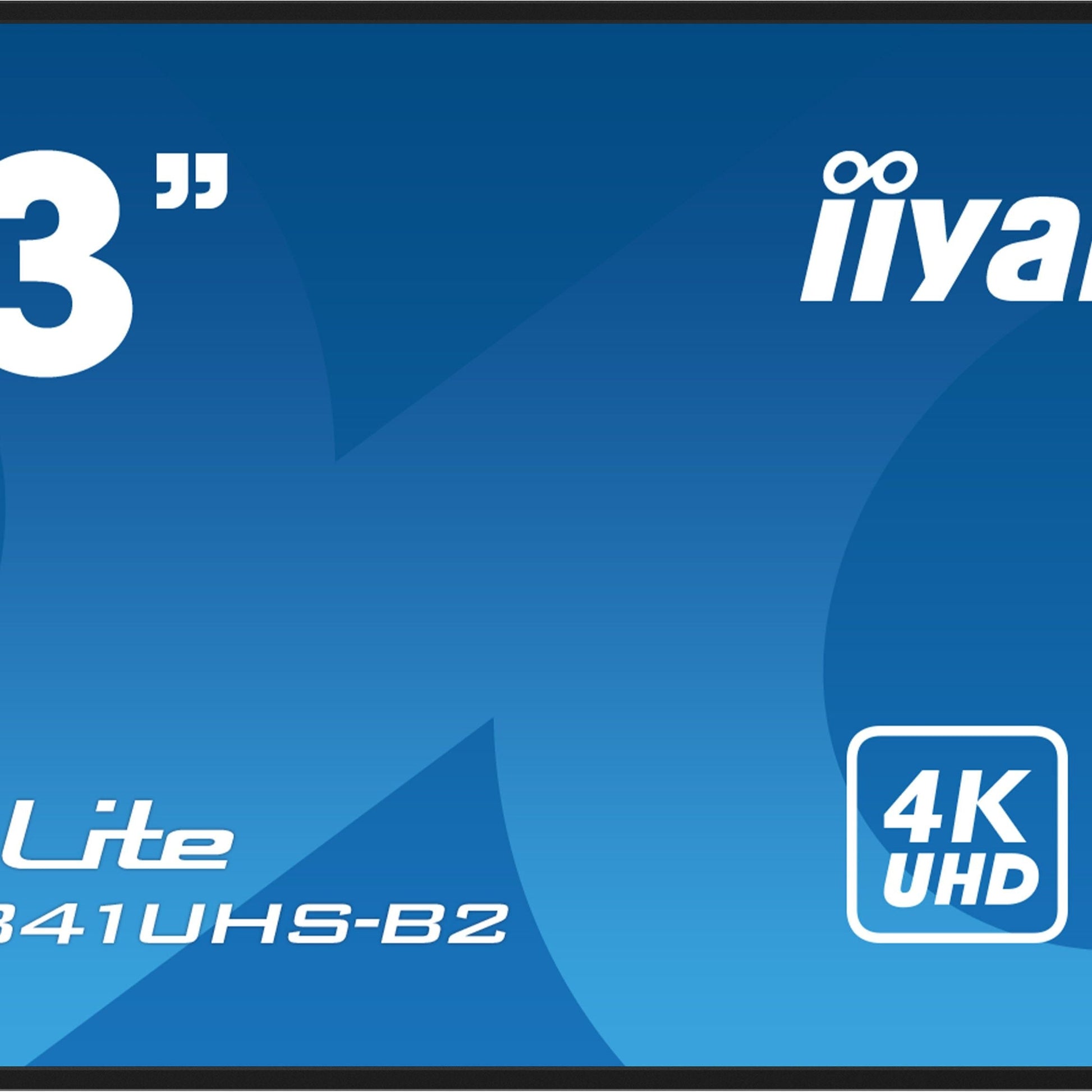 Dark Cyan iiyama ProLite LH4341UHS-B2 43" Professional Digital Signage display with 4K UHD resolution and 24/7 operating time