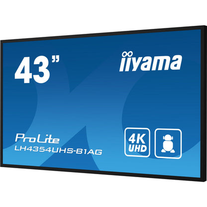 Dark Cyan iiyama ProLite 43" 4K UHD Professional Digital Signage 24/7 display with Android OS & FailOver