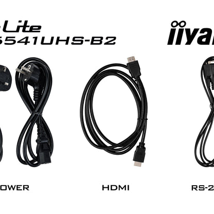 Black iiyama ProLite LH5541UHS-B2 55" Professional Digital Signage display with 4K UHD resolution and 24/7 operating time