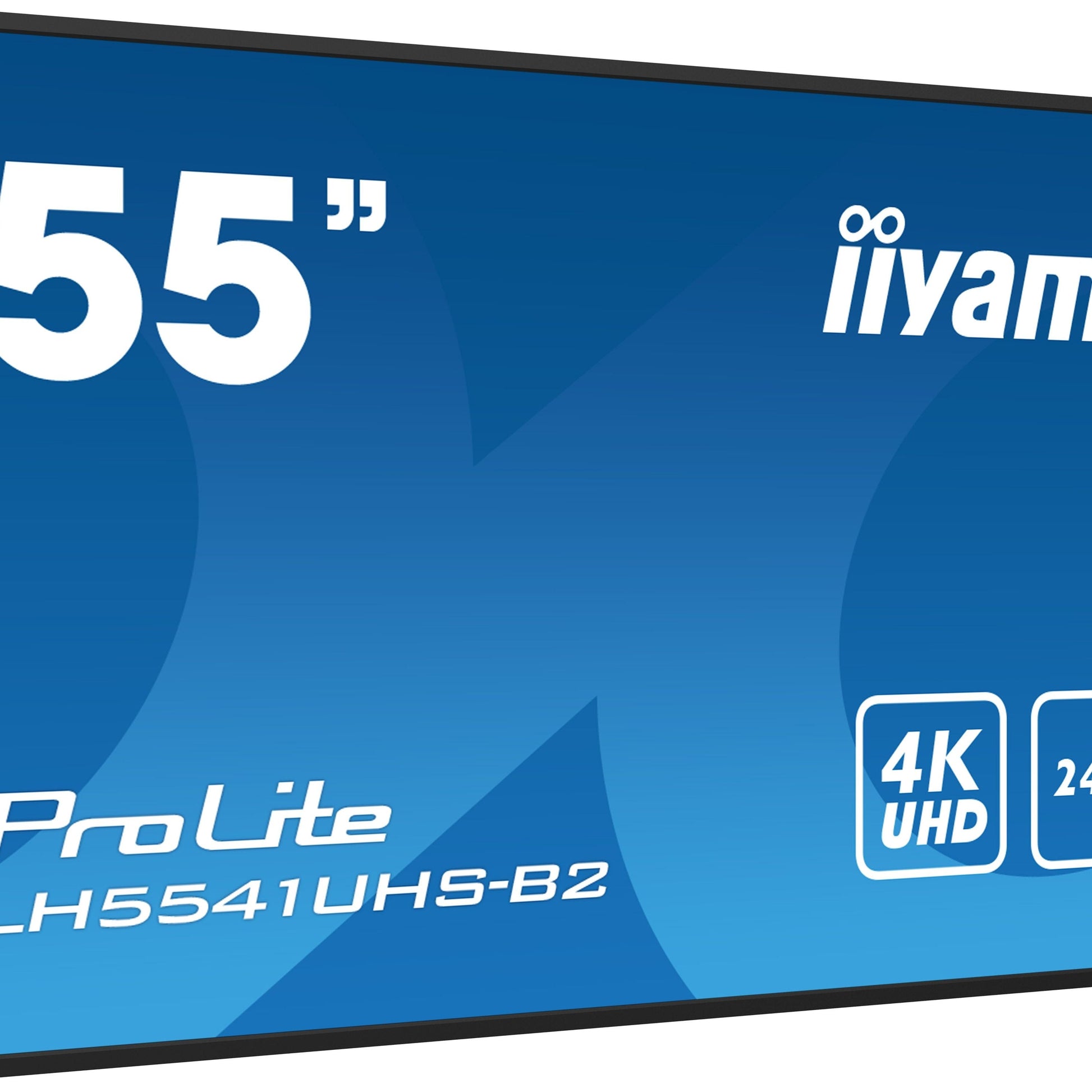 Dark Cyan iiyama ProLite LH5541UHS-B2 55" Professional Digital Signage display with 4K UHD resolution and 24/7 operating time