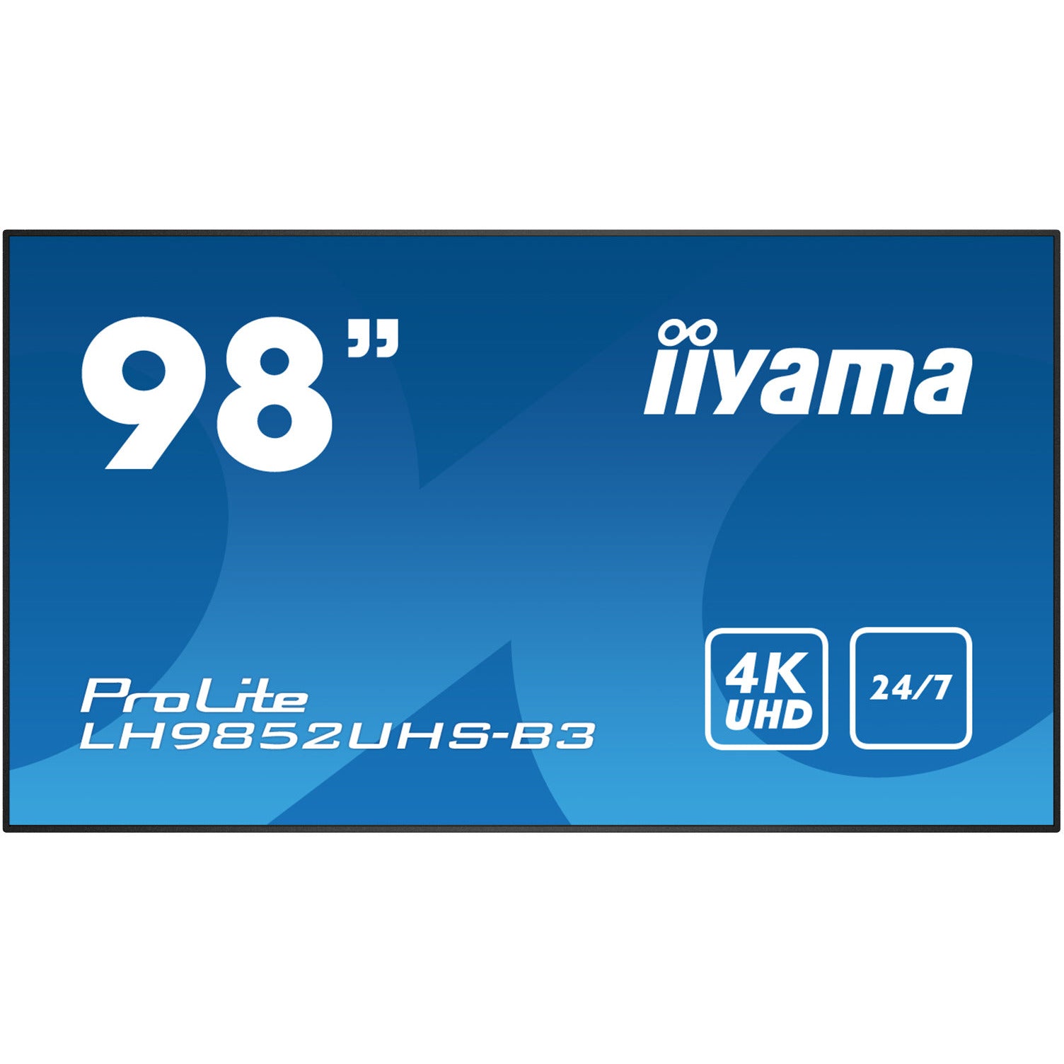 Dark Cyan iiyama ProLite LH9852UHS-B3 98" 4K Professional Digital Signage 24/7 LFD