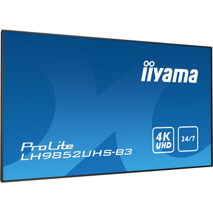 Dark Cyan iiyama ProLite LH9852UHS-B3 98" 4K Professional Digital Signage 24/7 LFD