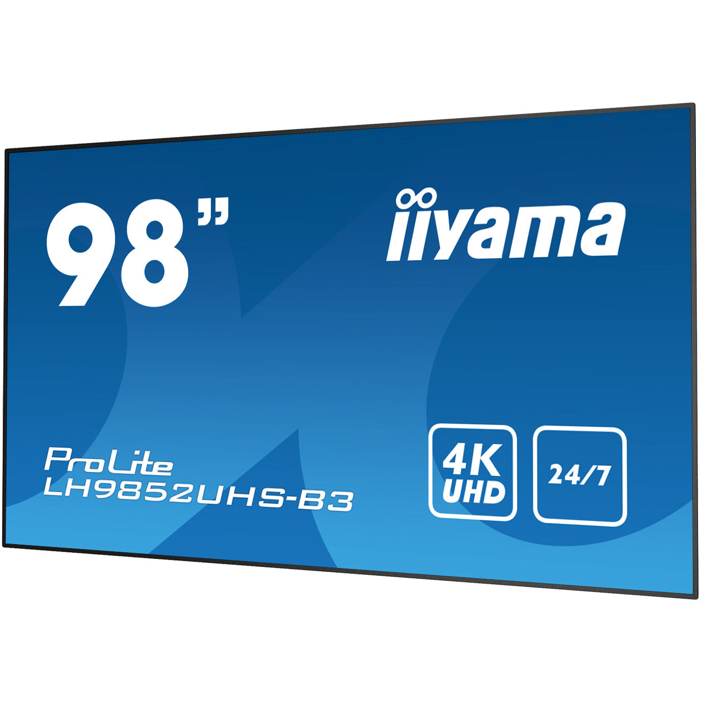 Dark Cyan iiyama ProLite LH9852UHS-B3 98" 4K Professional Digital Signage 24/7 LFD