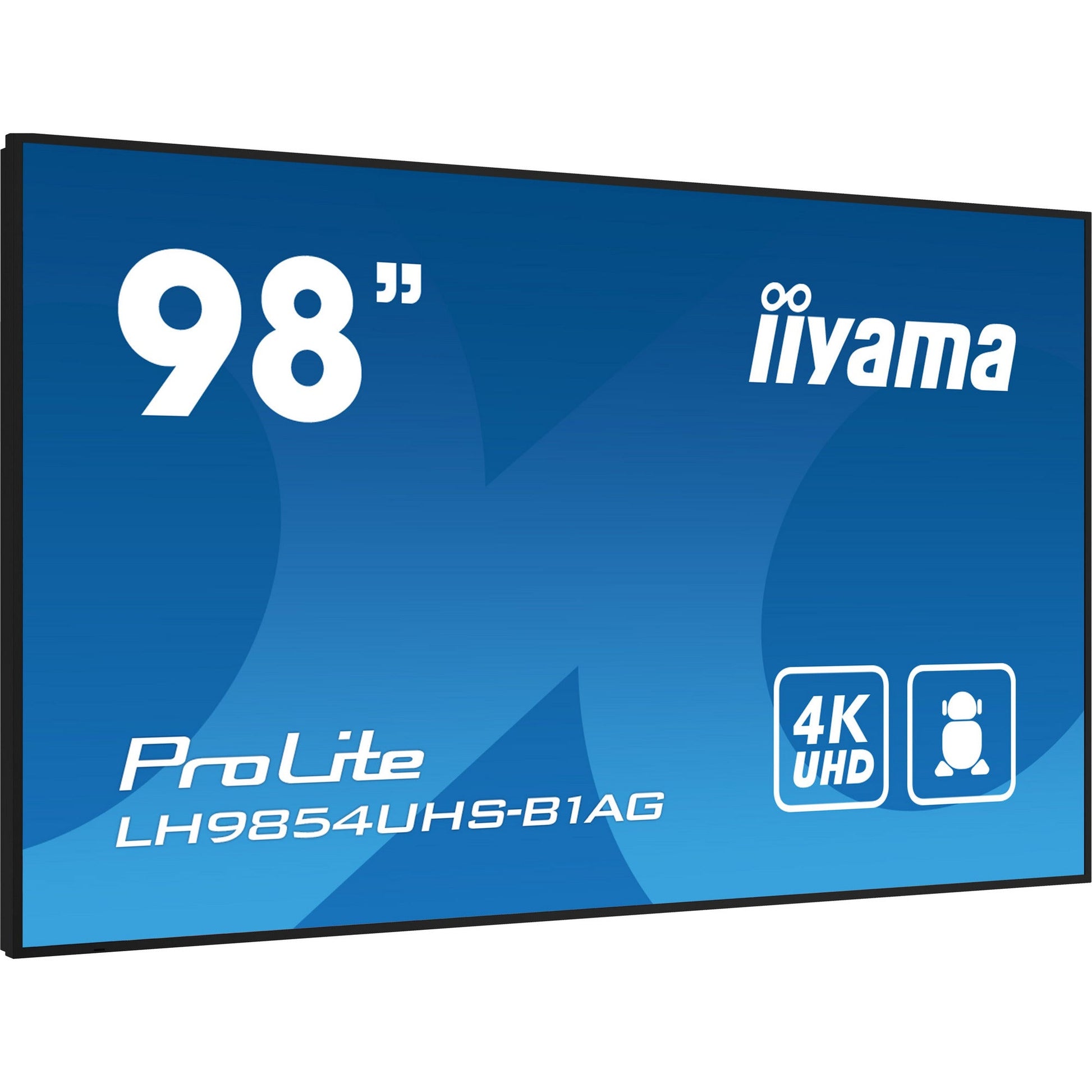 Dark Cyan iiyama ProLite LH9854UHS-B1AG 98" 24/7 IPS 4K Large Format Monitor with onboard iiSignage2 CMS