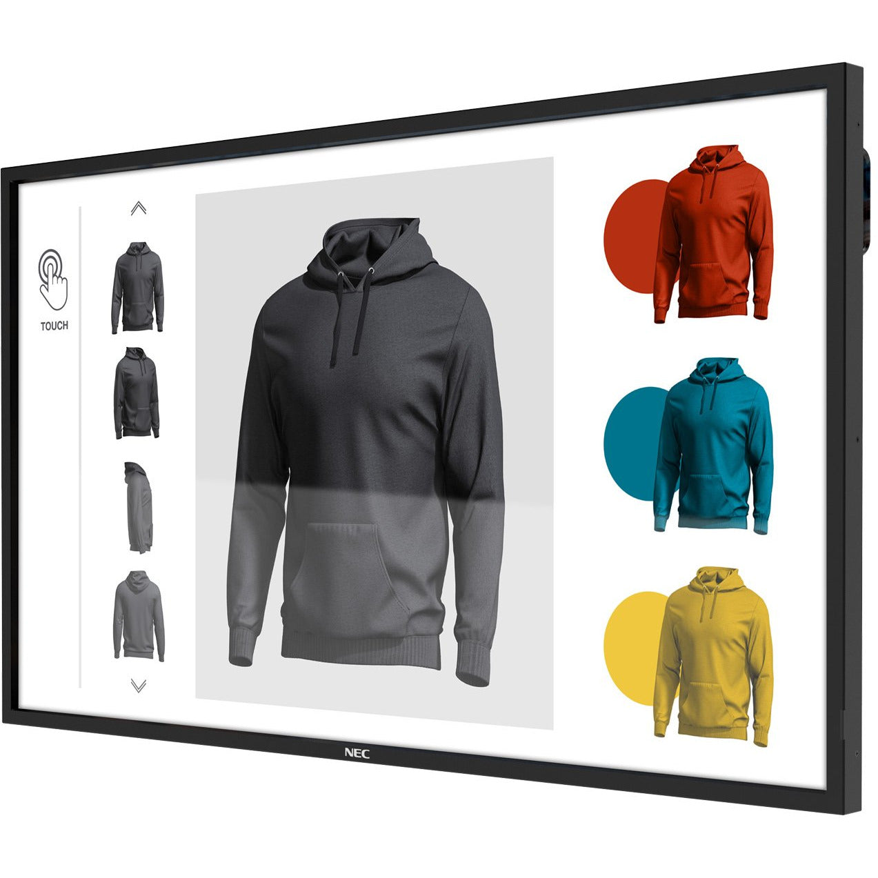 Light Gray NEC MultiSync® ME551 IR-2 LCD 55" Infrared Touch Display