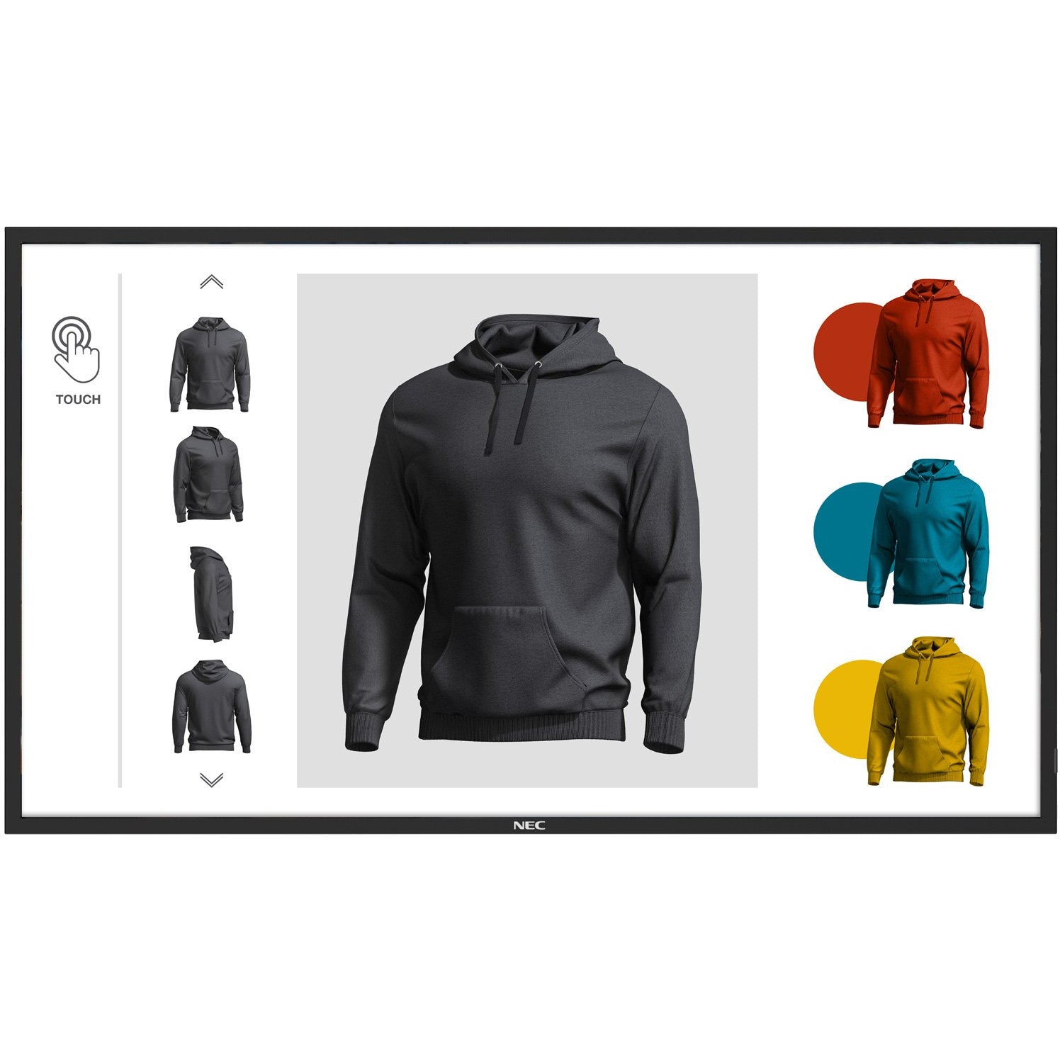 Light Gray NEC MultiSync® ME431 IR LCD 43" Infrared Touch Display