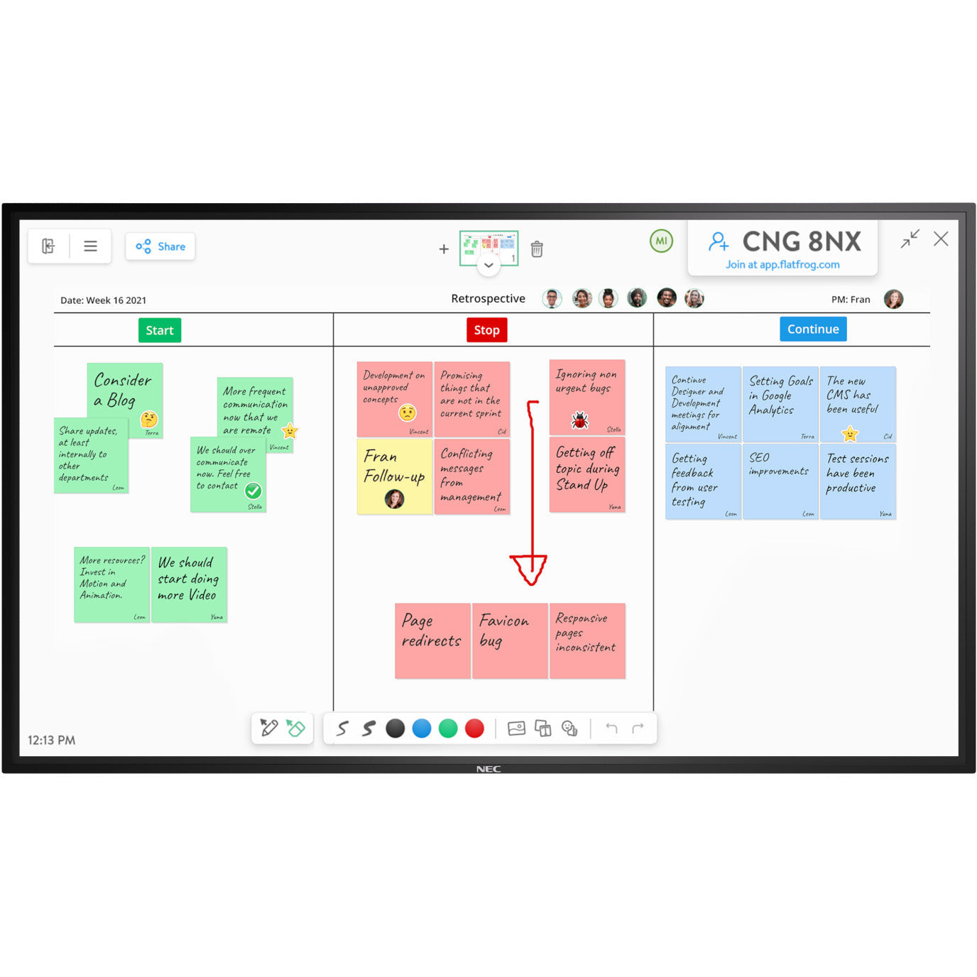 Dark Slate Gray NEC MultiSync® M651 IGB LCD 65" InGlass™Touch Display