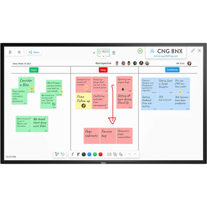 Dark Slate Gray NEC MultiSync® M651 IGB LCD 65" InGlass™Touch Display