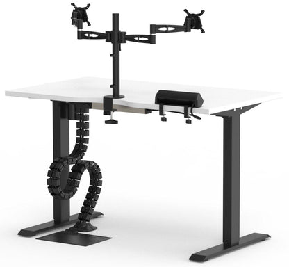 Lavender Formetiq B/SPBUNDLE2 Sit-Stand Desk & Accessories Bundle - Monitor Arm, Under Desk Power Module, Boost Power Module, Power Cable & Cable Spine