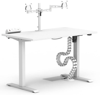 Lavender Formetiq B/SPBUNDLE2 Sit-Stand Desk & Accessories Bundle - Monitor Arm, Under Desk Power Module, Boost Power Module, Power Cable & Cable Spine