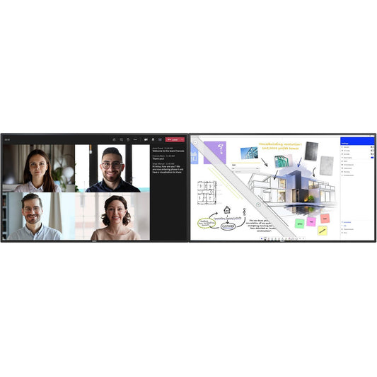 Light Gray NEC 65" Du-Co Room System LCD 65" Dual Collaboration Room System