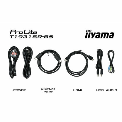 Light Gray iiyama ProLite T1931SR-B5 19" Touch Screen Black Display