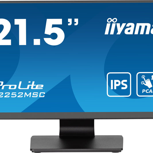 Dark Cyan iiyama ProLite T2252MSC-B2 21.5" IPS PCAP Edge-to-Edge 10pt Touch Screen