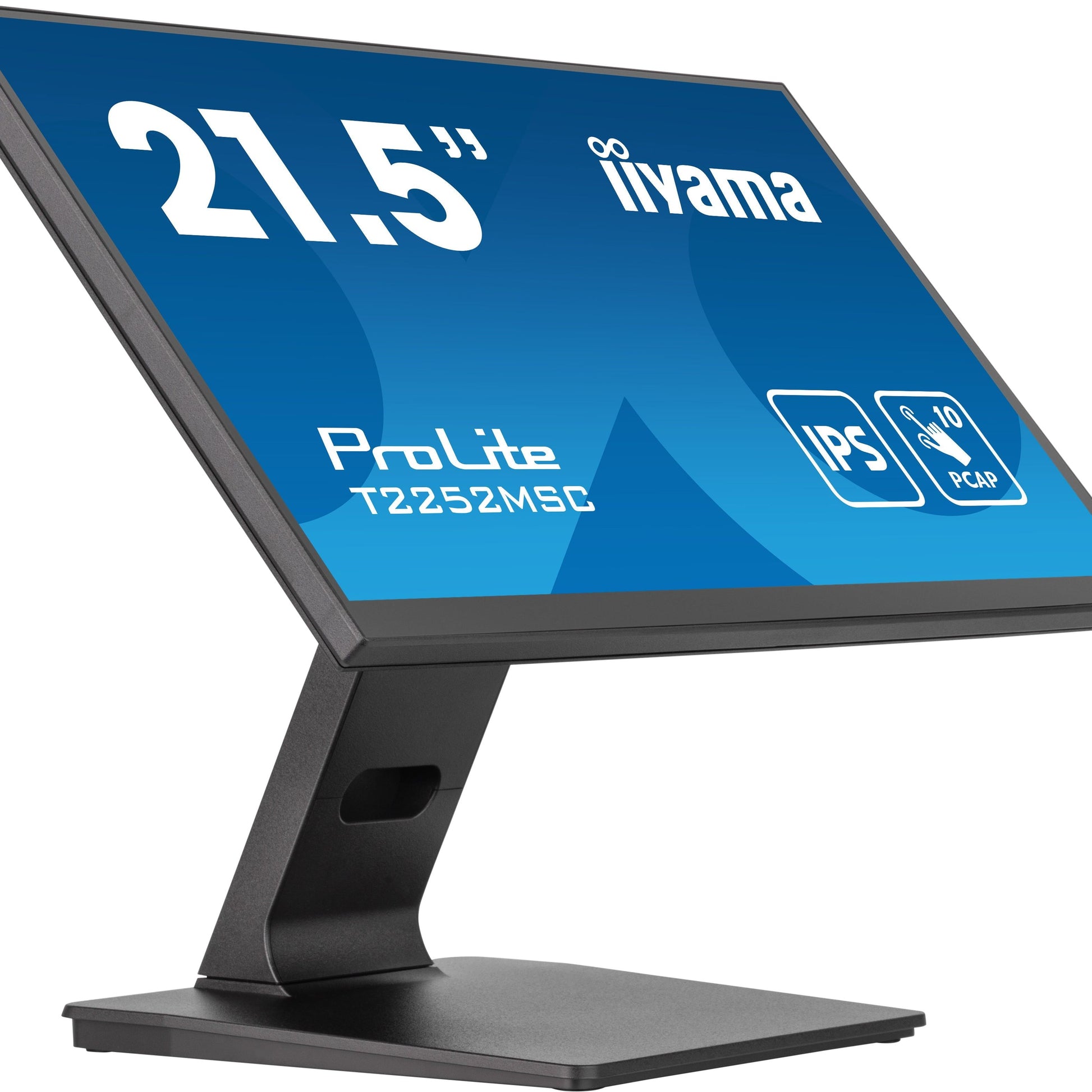 Dark Slate Blue iiyama ProLite T2252MSC-B2 21.5" IPS PCAP Edge-to-Edge 10pt Touch Screen