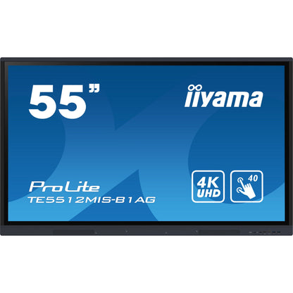 Dark Cyan Iiyama ProLite TE5512MIS-B1AG 55" Interactive 4K UHD Touchscreen with User Profiles