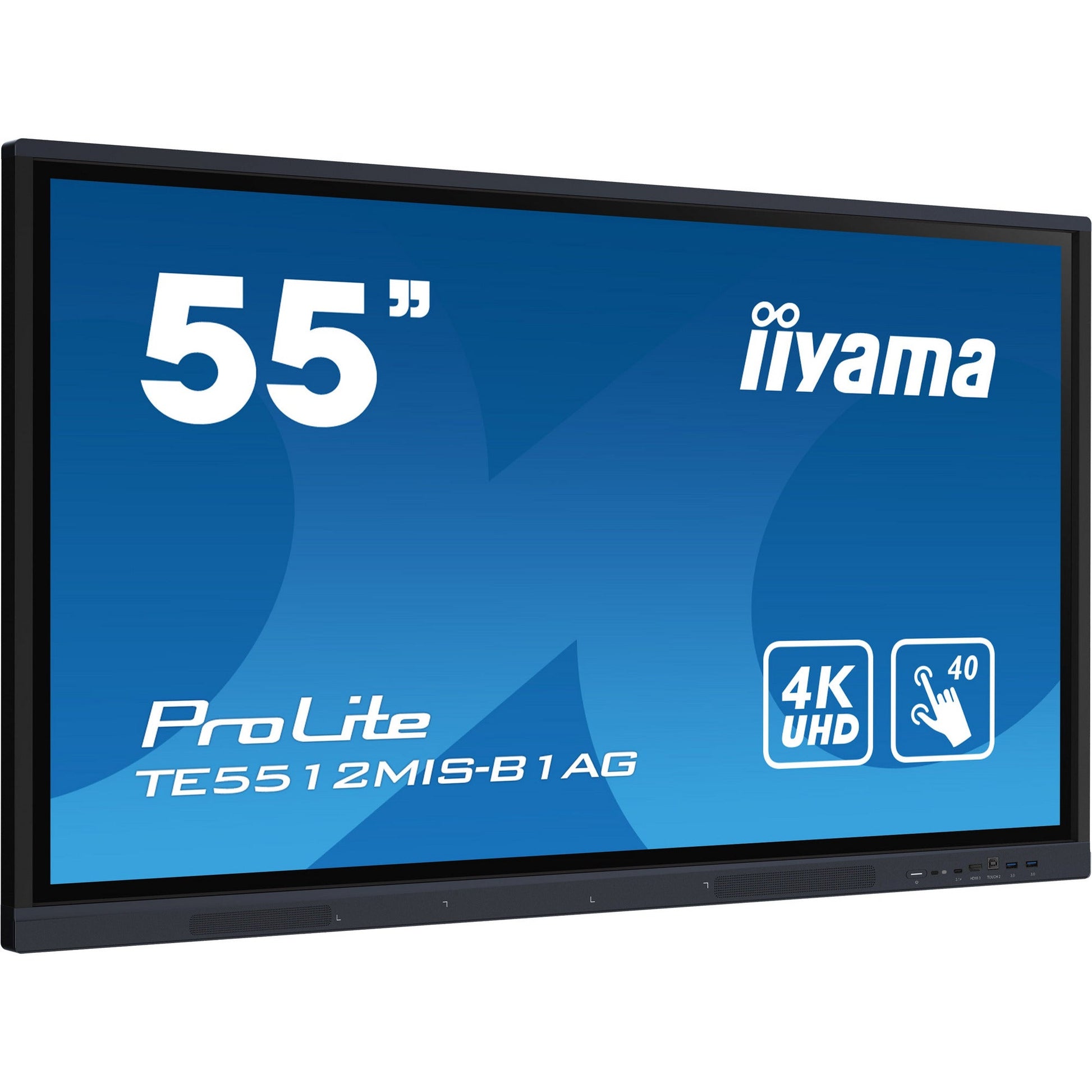 Dark Cyan Iiyama ProLite TE5512MIS-B1AG 55" Interactive 4K UHD Touchscreen with User Profiles