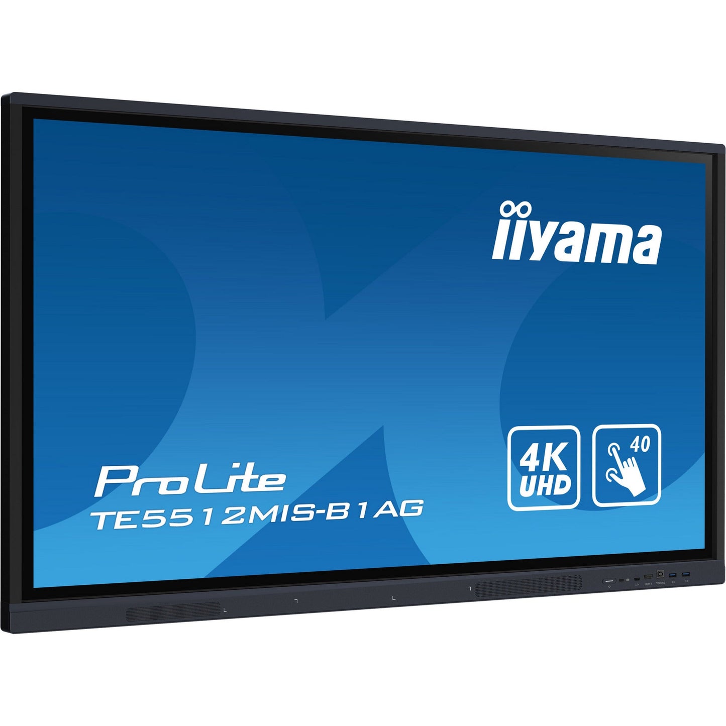 Dark Cyan Iiyama ProLite TE5512MIS-B1AG 55" Interactive 4K UHD Touchscreen with User Profiles
