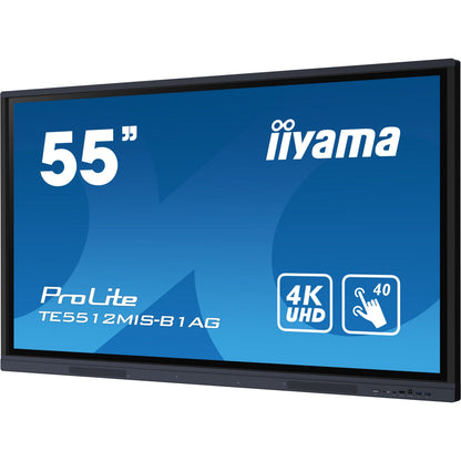 Dark Cyan Iiyama ProLite TE5512MIS-B1AG 55" Interactive 4K UHD Touchscreen with User Profiles