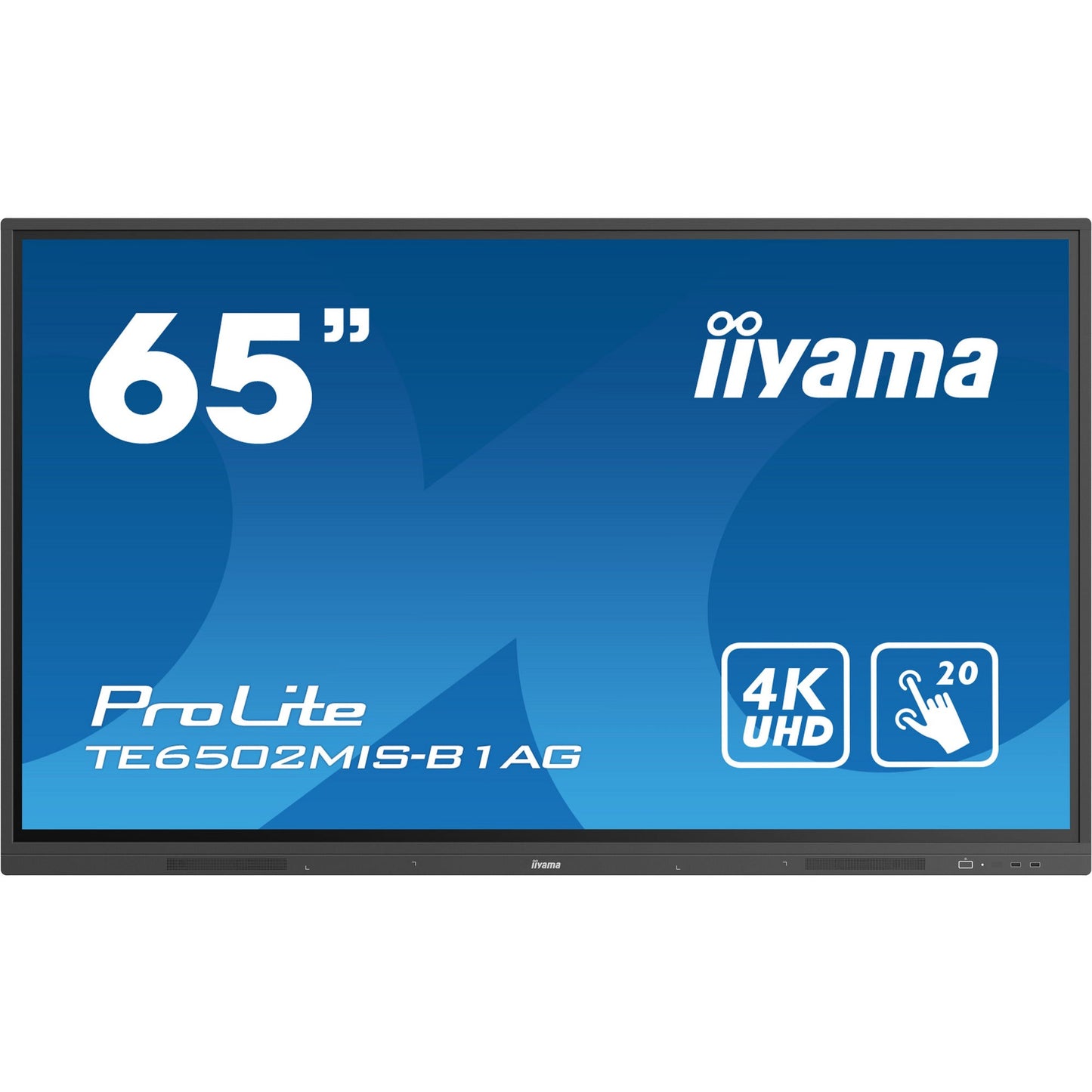 Dark Cyan Iiyama ProLite TE6502MIS-B1AG 65’’ Interactive  4K UHD LCD Touchscreen with Integrated Whiteboard Software