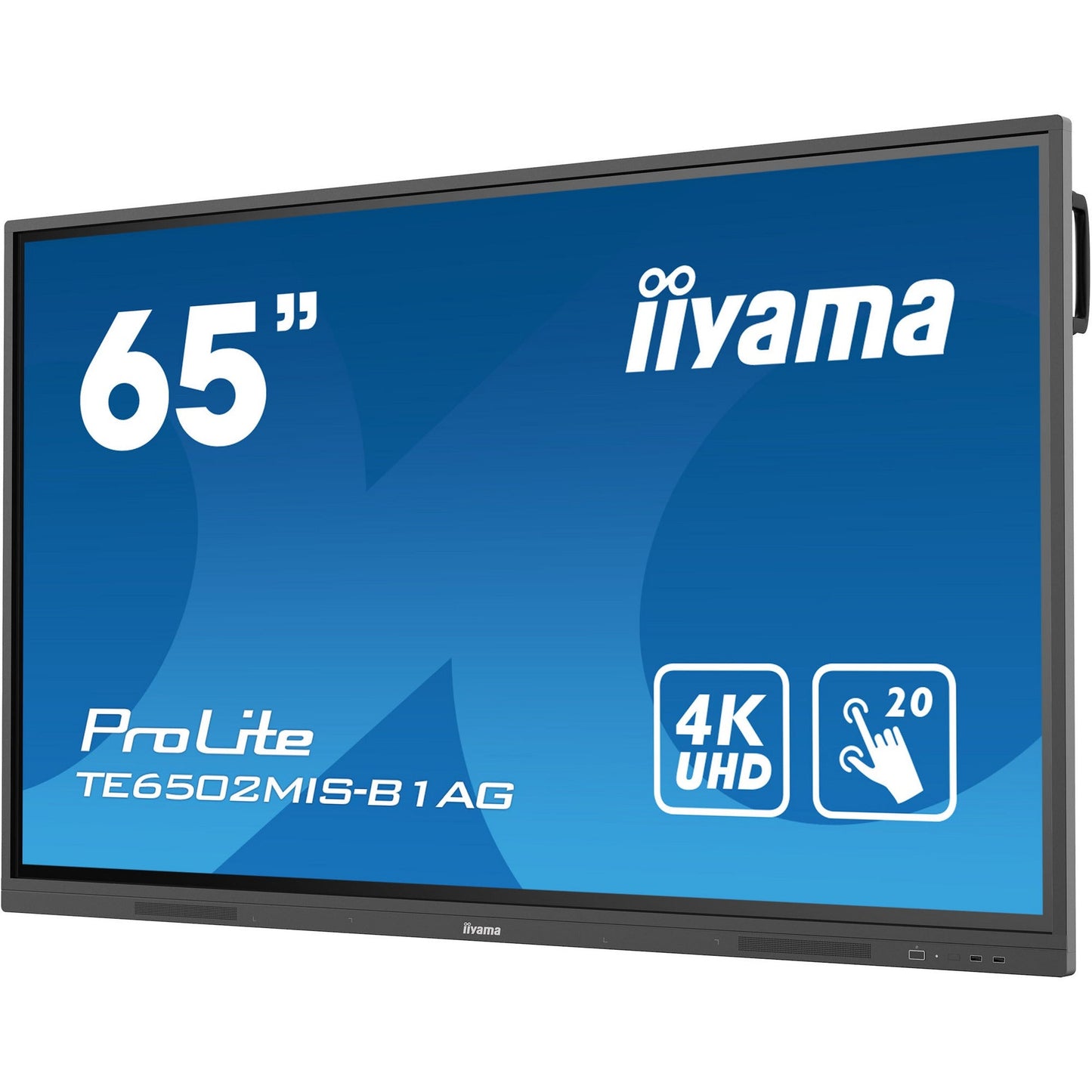 Dark Cyan Iiyama ProLite TE6502MIS-B1AG 65’’ Interactive  4K UHD LCD Touchscreen with Integrated Whiteboard Software