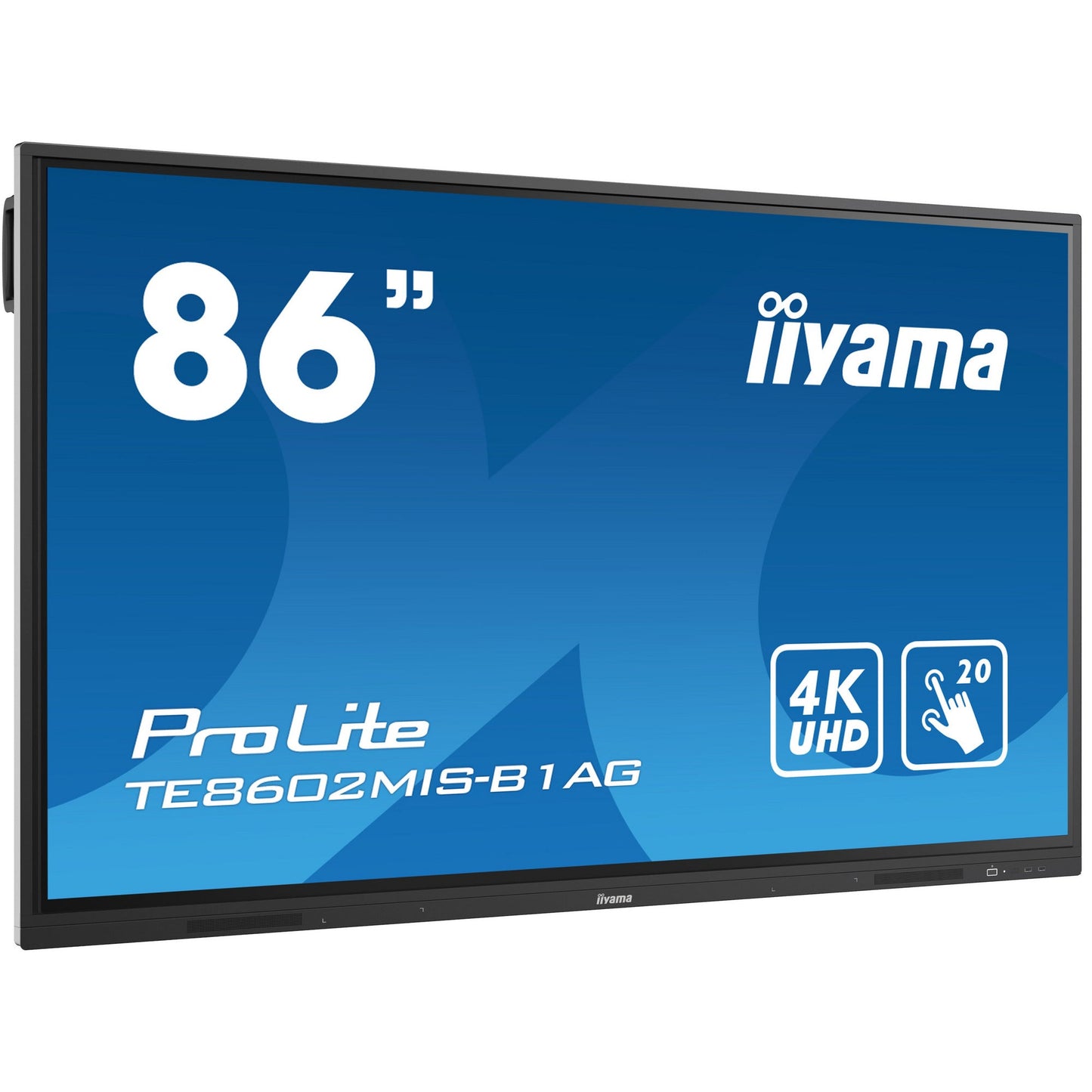 Dark Cyan Iiyama ProLite TE8602MIS-B1AG 86’’ 4K UHD LCD Touchscreen with Integrated Whiteboard Software