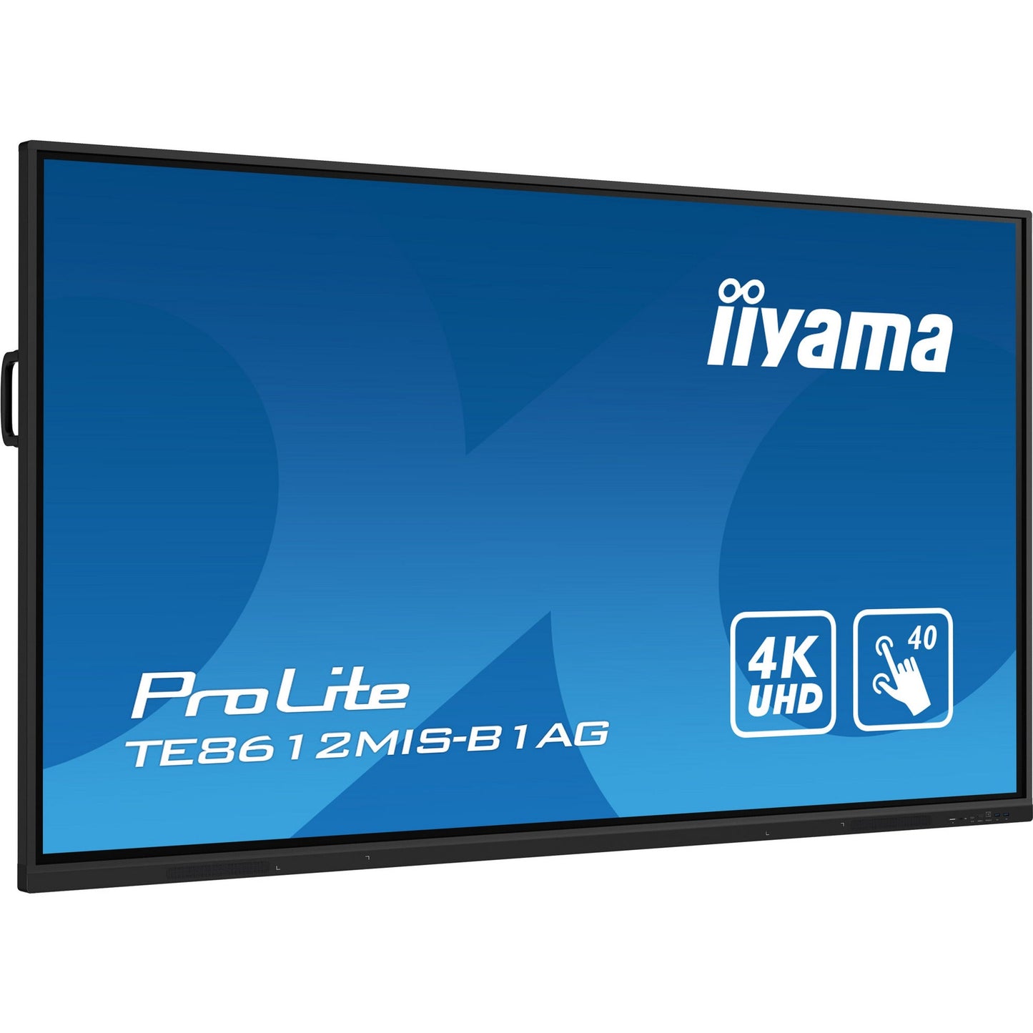 Dark Cyan Iiyama ProLite TE8612MIS-B1AG 86" Interactive 4K UHD Touchscreen with User Profiles Software