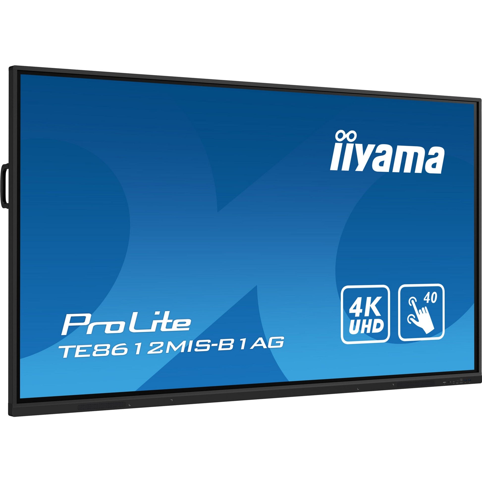 Dark Cyan Iiyama ProLite TE8612MIS-B1AG 86" Interactive 4K UHD Touchscreen with User Profiles Software