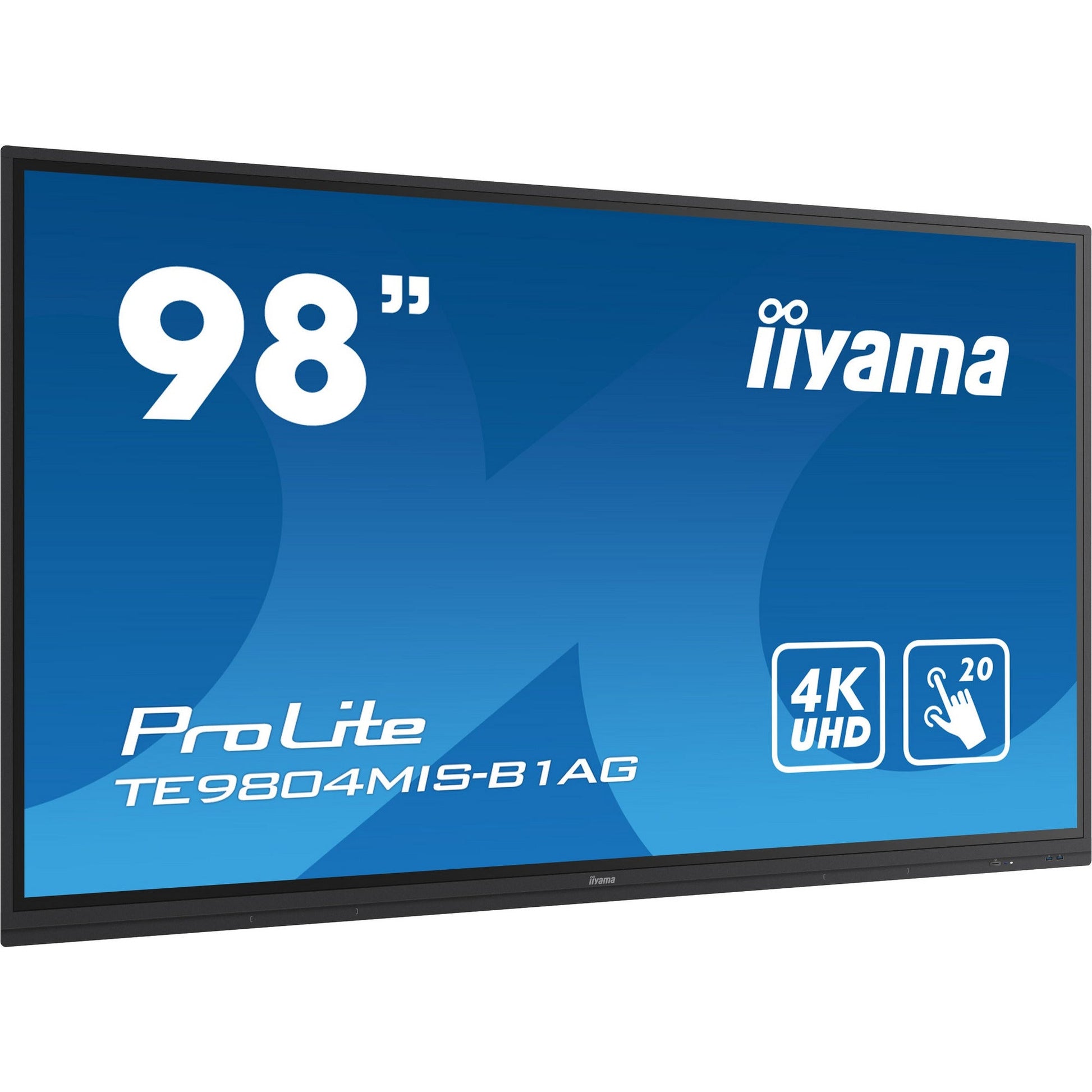 Dark Cyan Iiyama ProLite TE9804MIS-B1AG 98’’ Interactive  4K UHD LCD Touchscreen with Integrated Whiteboard Software