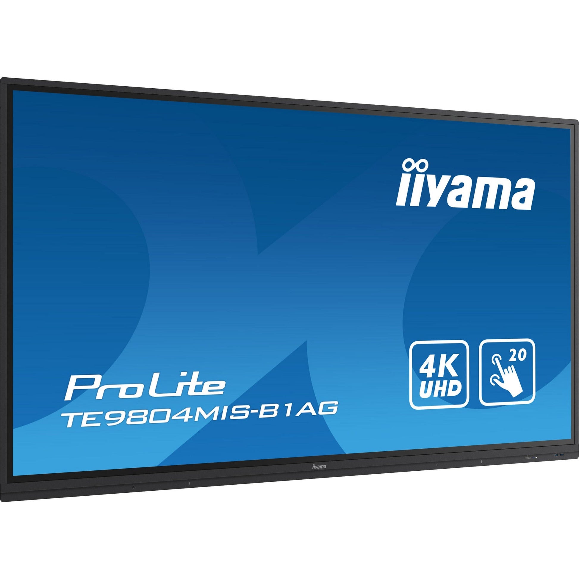 Dark Cyan Iiyama ProLite TE9804MIS-B1AG 98’’ Interactive  4K UHD LCD Touchscreen with Integrated Whiteboard Software