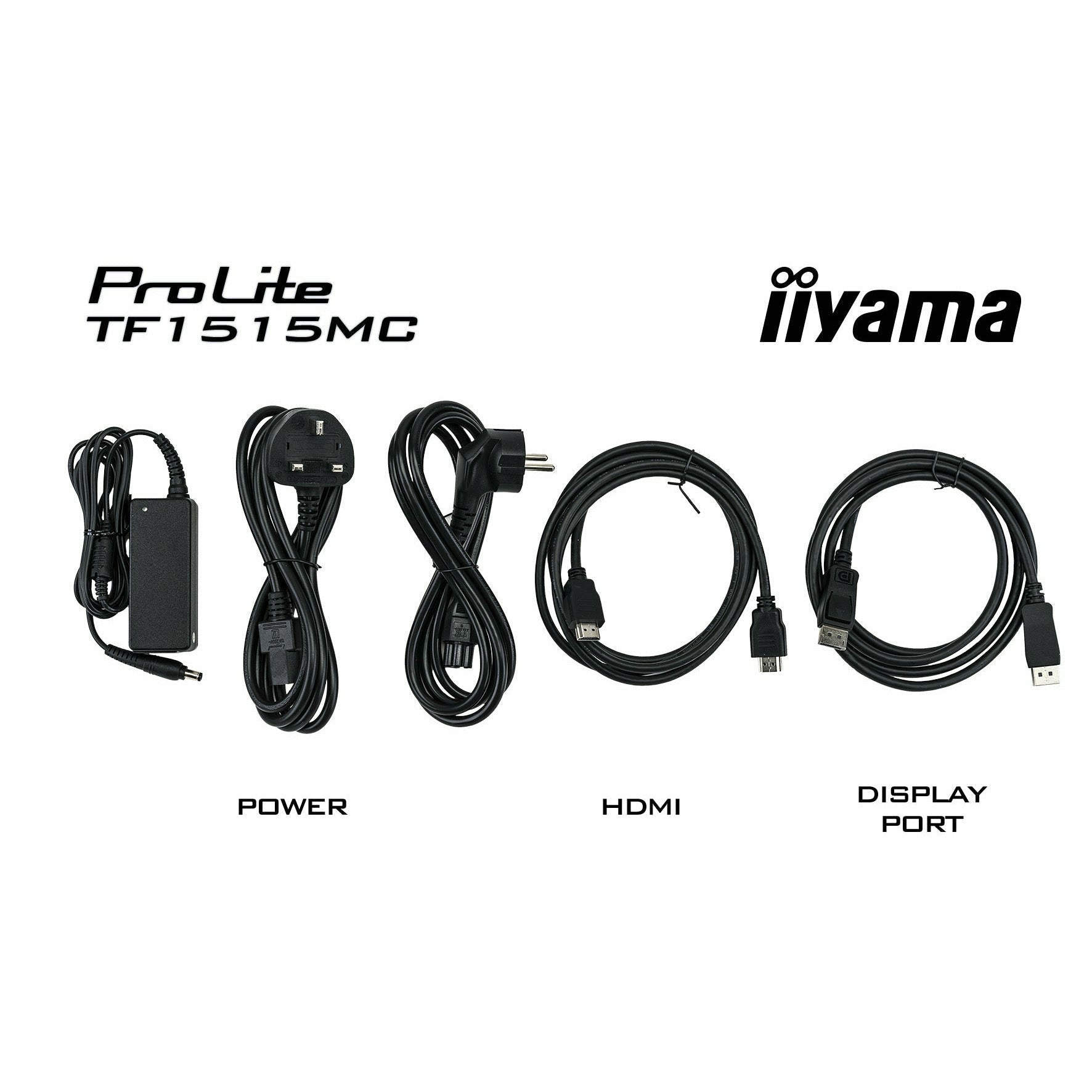 Black iiyama ProLite TF1515MC-B2 15" IP65 Open Frame Touch Screen