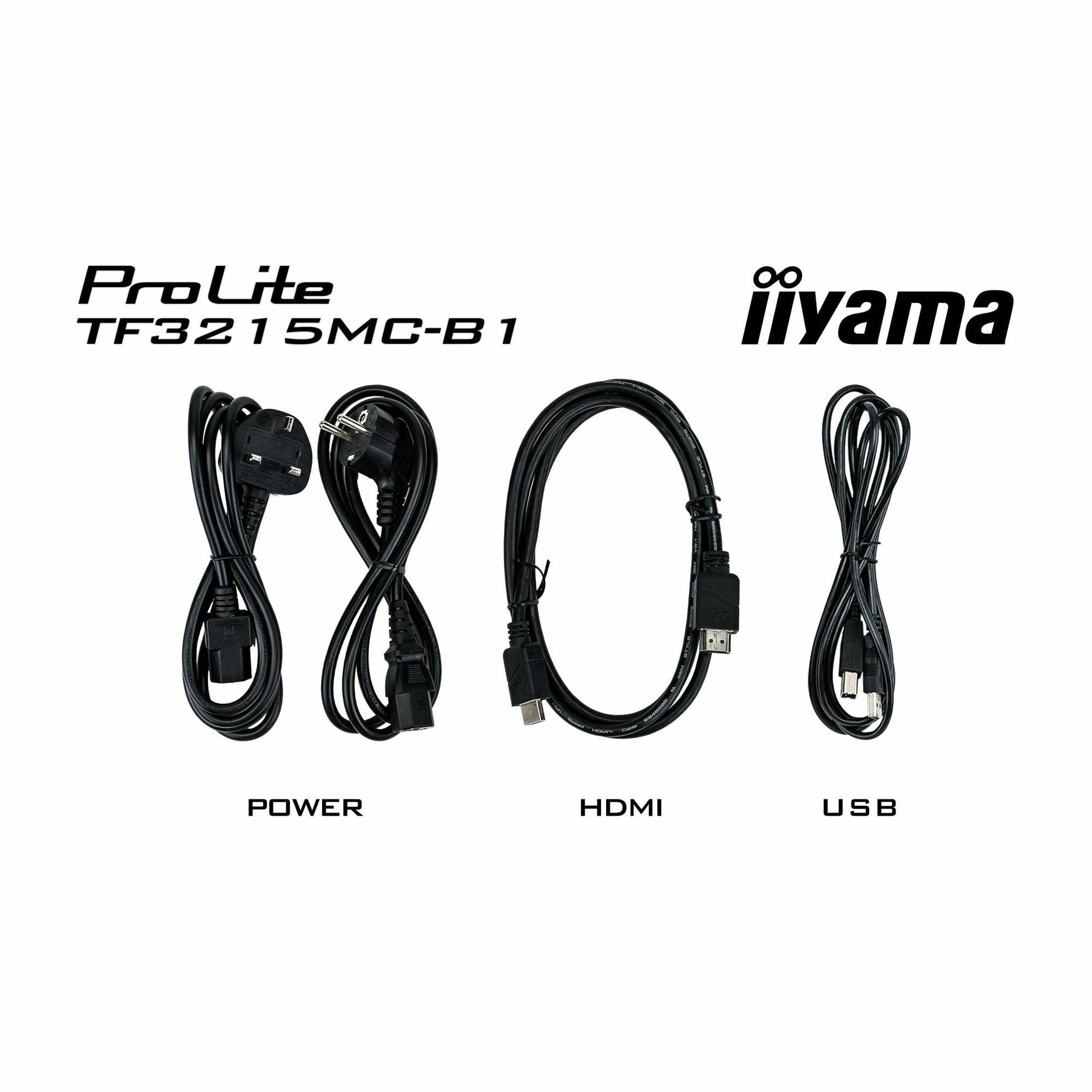 Black iiyama ProLite TF3215MC-B1 32" Capacitive Touch Screen Display